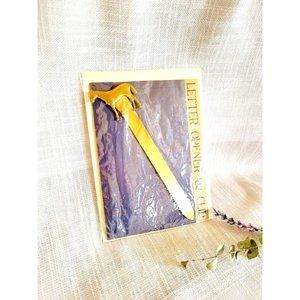 Vintage Brass Horse Letter Opener